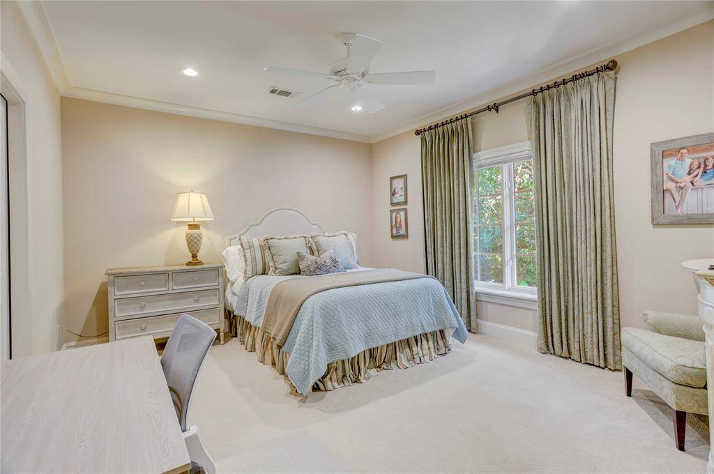One of the 3 secondary bedrooms with access to Jack & Jill full bathroom