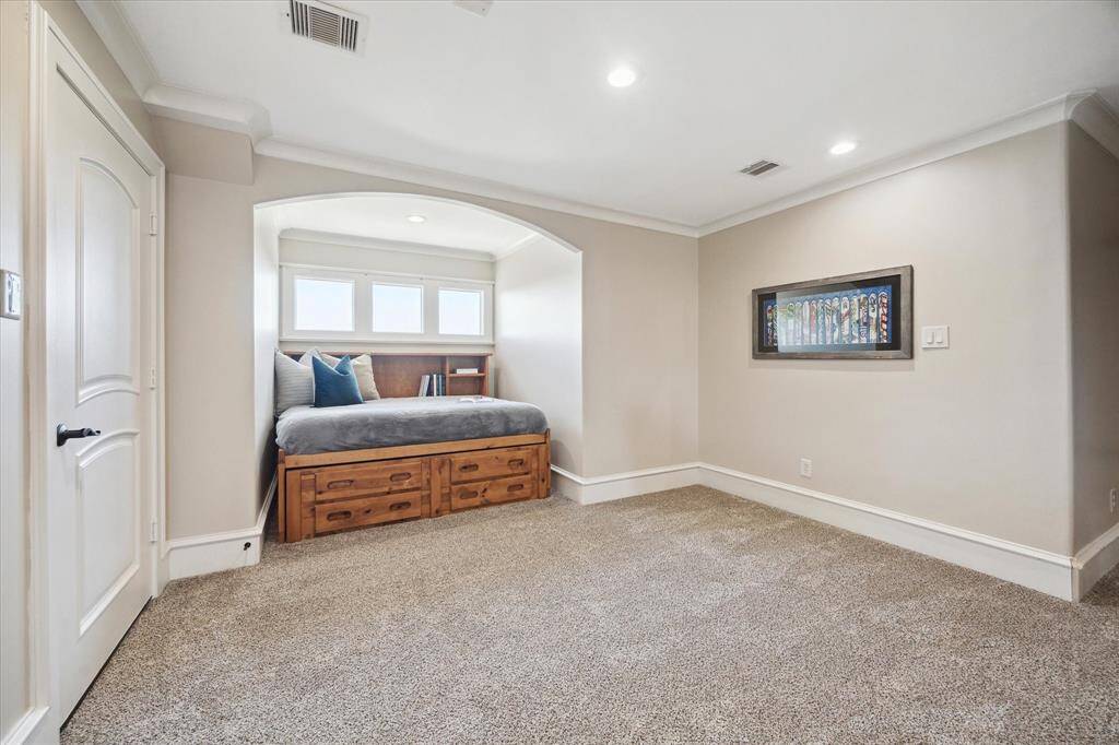 The sleeping alcove offers additional accommodations.