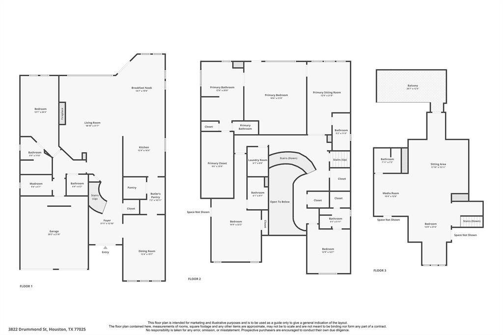 The spacious and versatile floor plan of 3822 Drummond Street