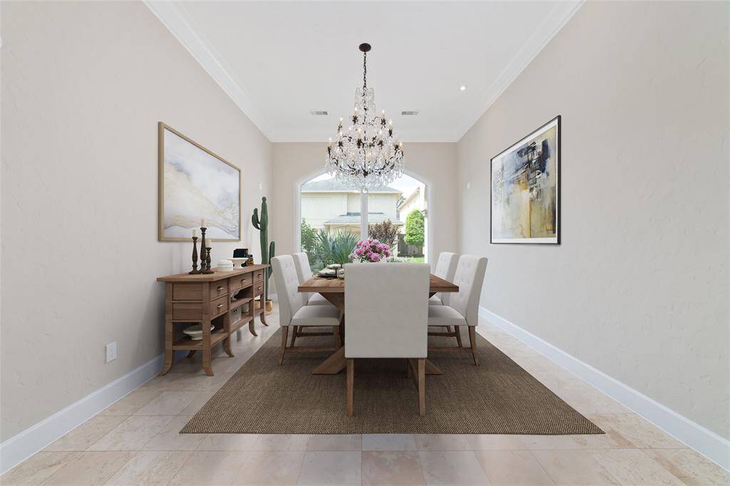 Formal Dining Room  virtually staged.