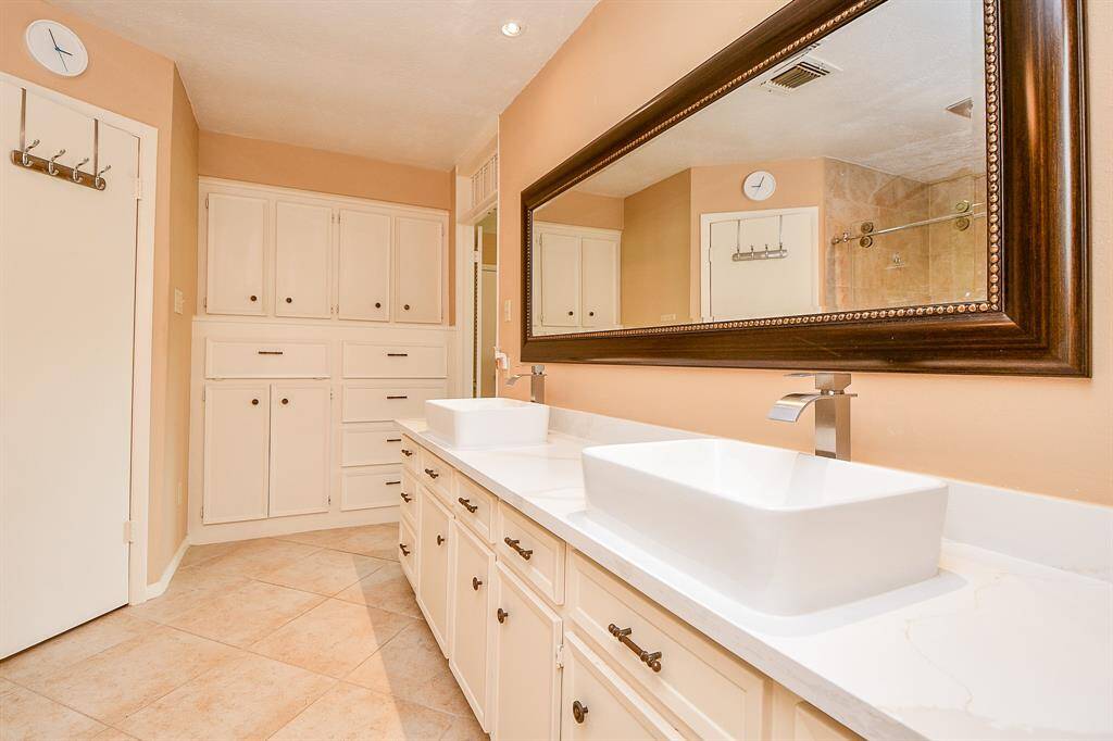 All new sinks and countertops