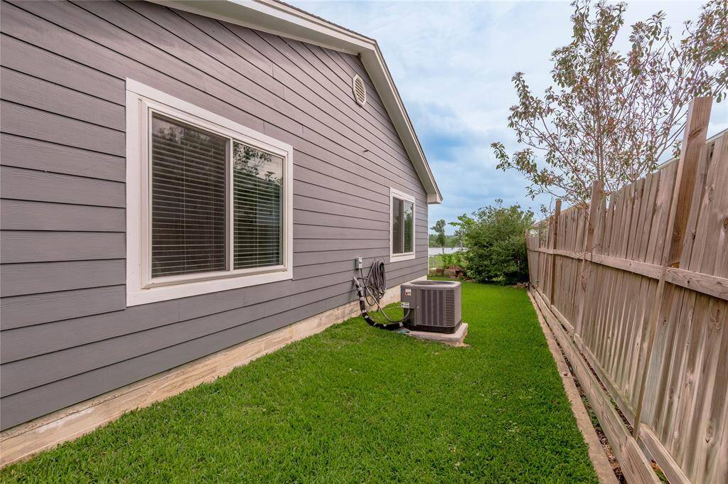Backyard toward enclosed porch