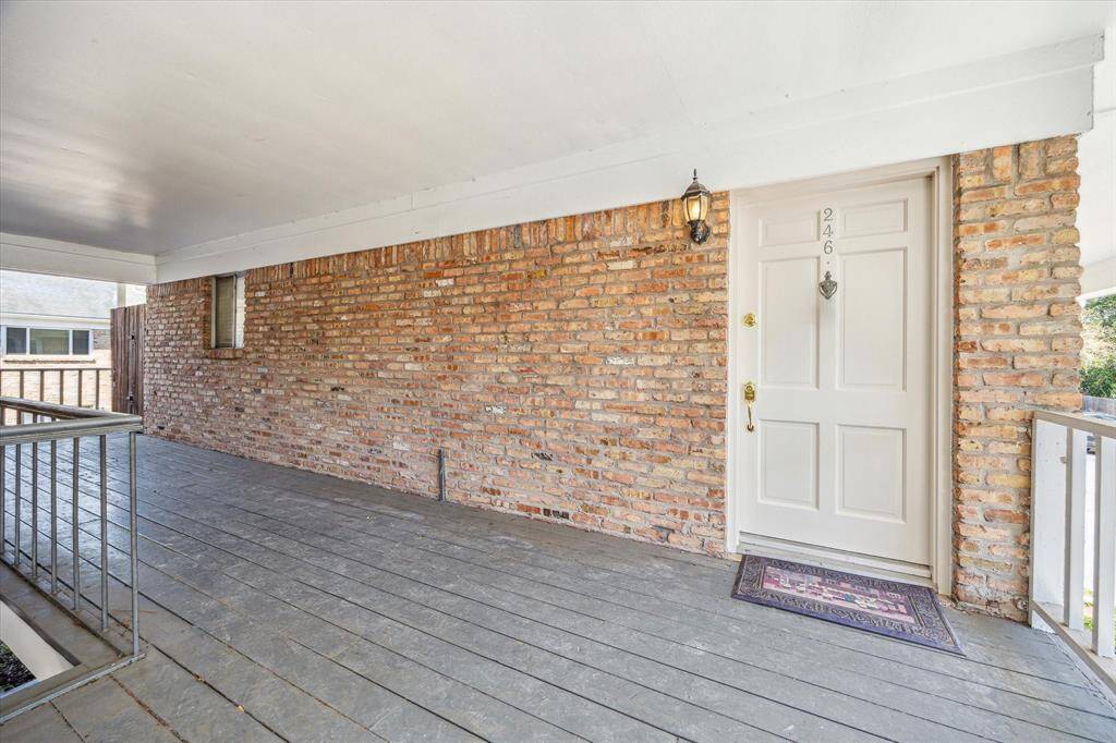 Front door to #246 is at the top of the stairway.
