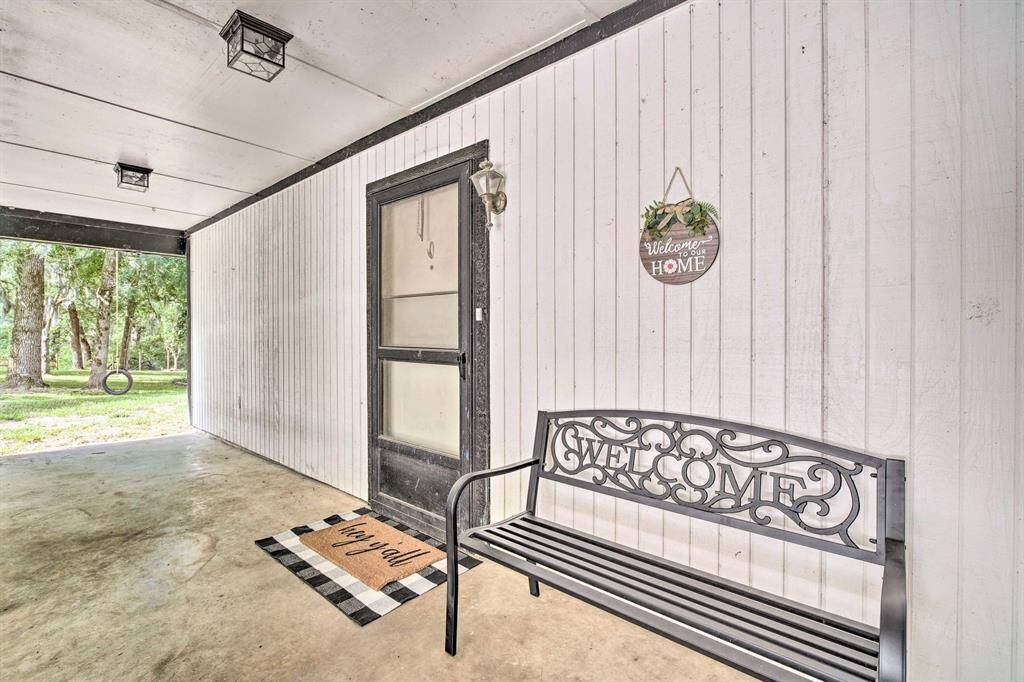 The front/side yard