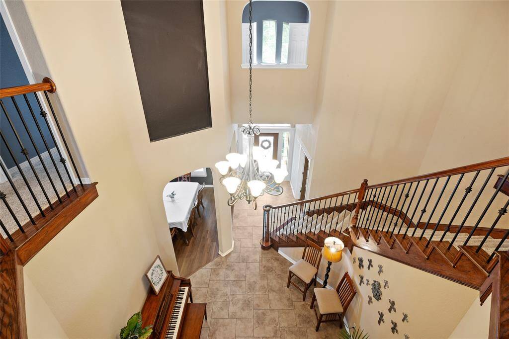 Beautiful downstairs view from balcony