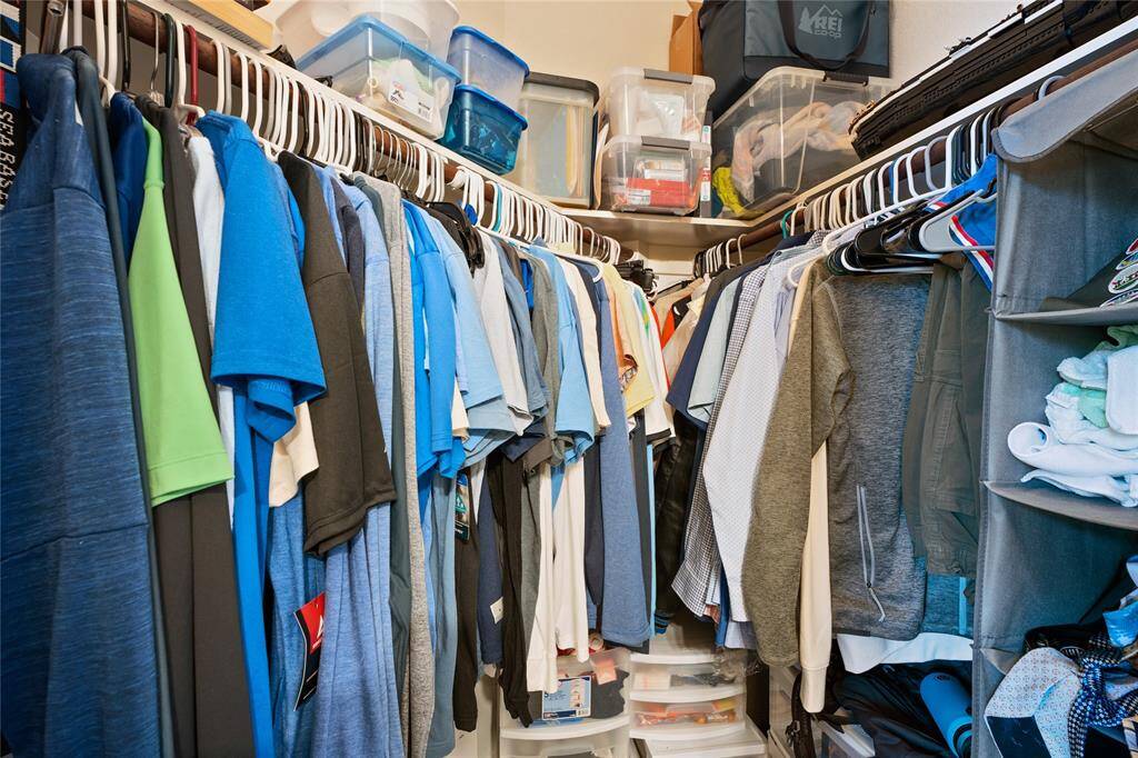walk in closet for secondary bedroom
