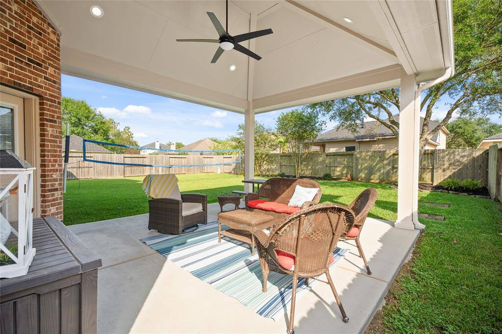 Backyard patio custom built