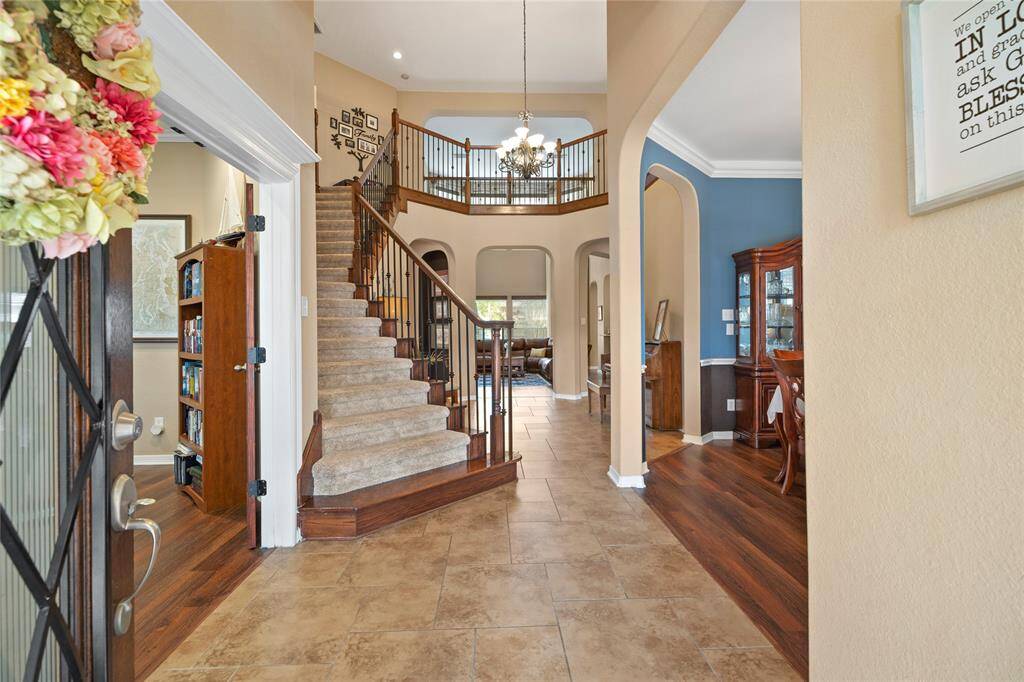 Grand entry into the foyer