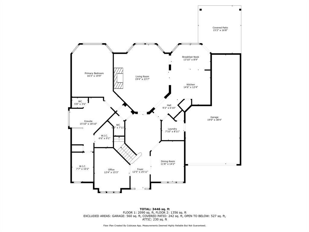 Downstairs floor plan