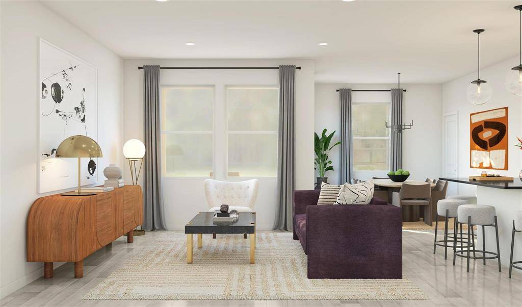Inviting Living Space - Photo Rendering is used for illustration purposes.