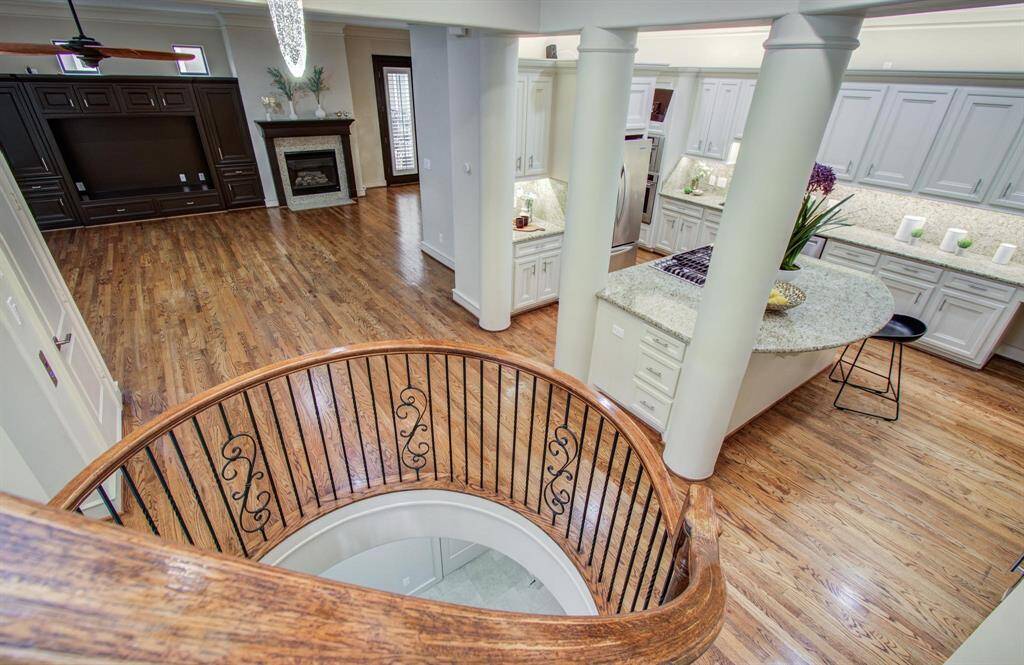 View from the stairway