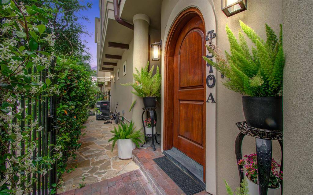Lateral view of thee door