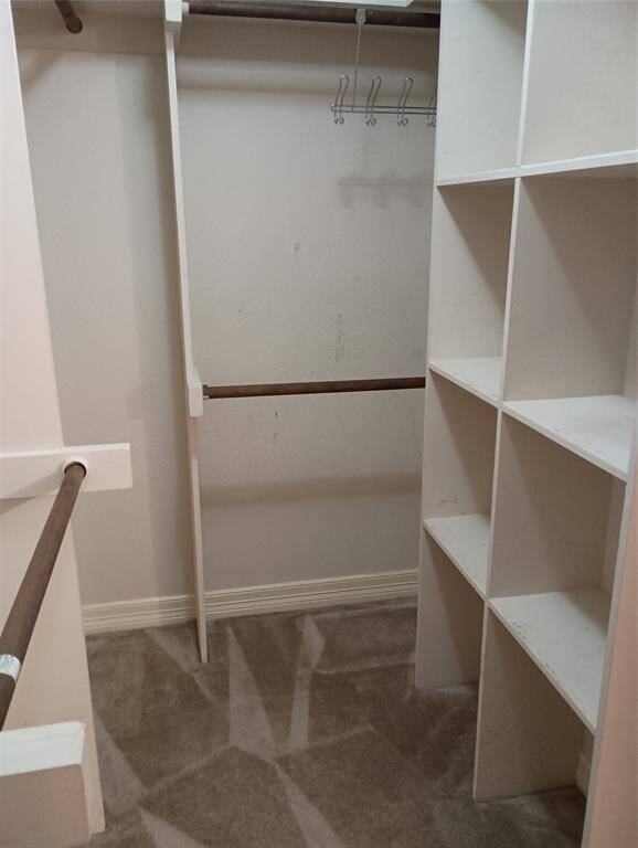 Large walk-in primary closet