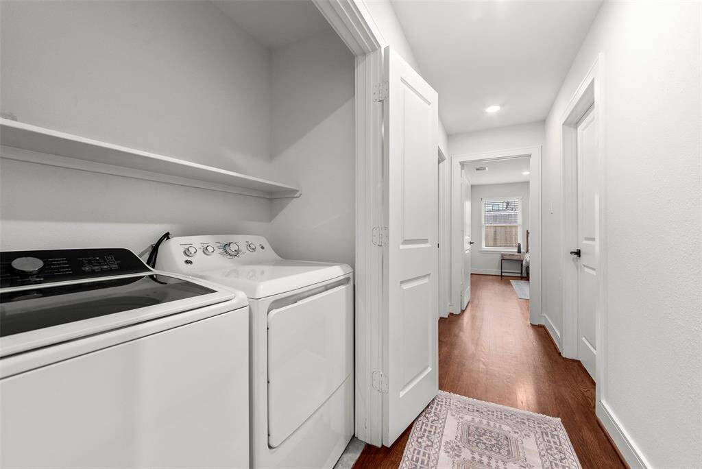 Included washer and dryer in the house instead of the garage is a huge bonus in this neighborhood!