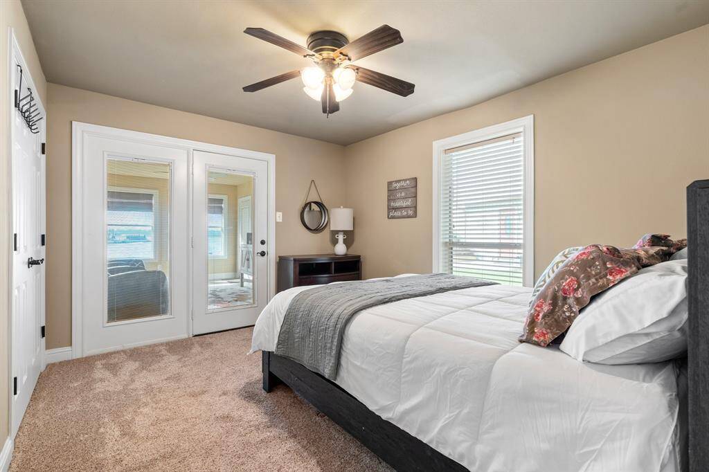 1 of 2 guest rooms down. Each opens into the newest addition!