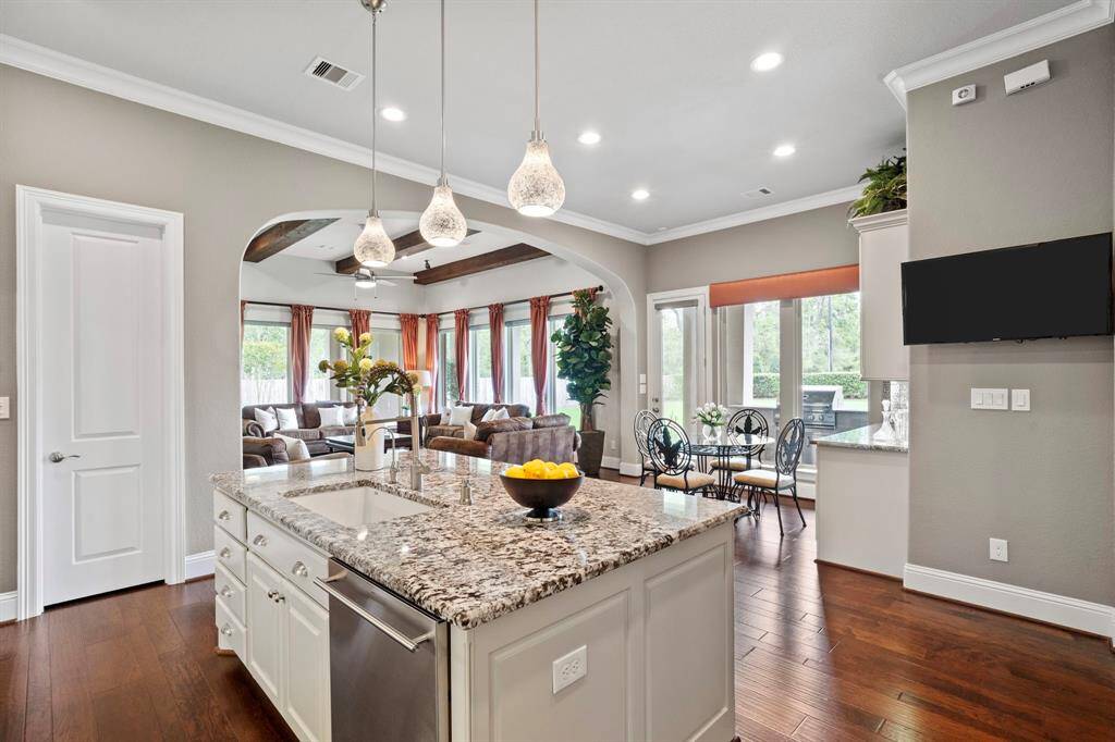 Open concept floor plan