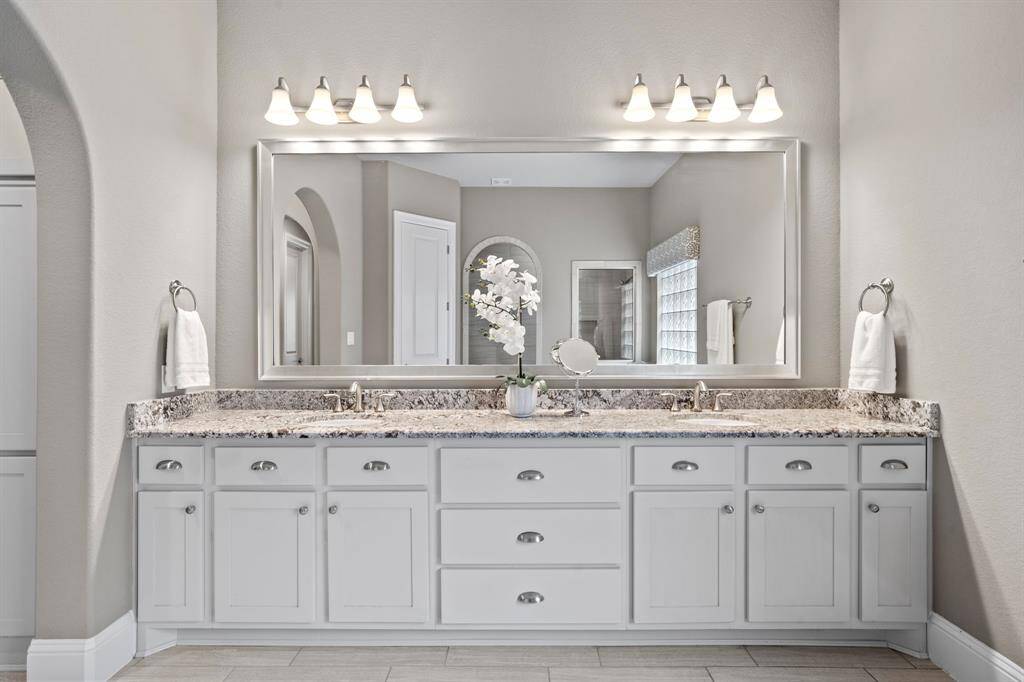Dual vanities with loads of storage