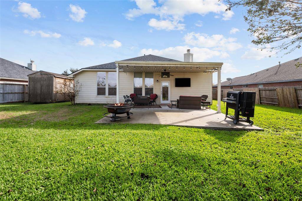 Extended covered Patio.
