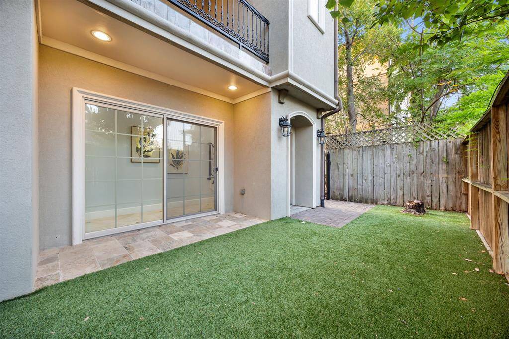 This is your private space to take in the outdoors and an easy space to spend those Texas summer evenings.