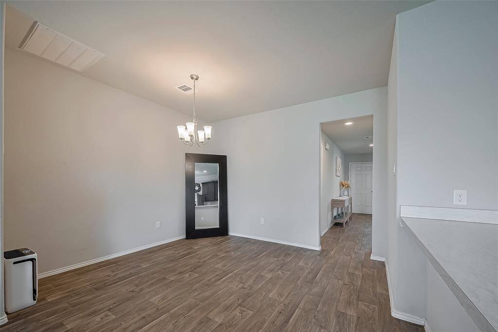 Spacious, dedicated dining area.