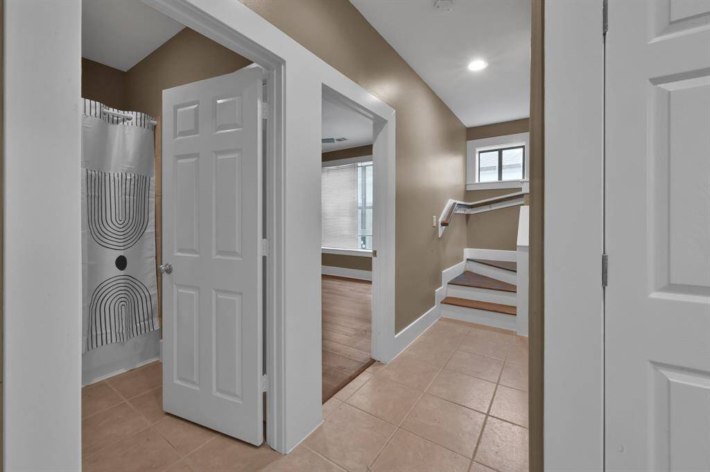 1st floor bathroom and bedroom.