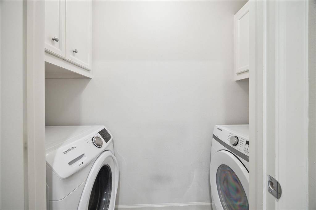 Laundry room conveniently located on the second floor