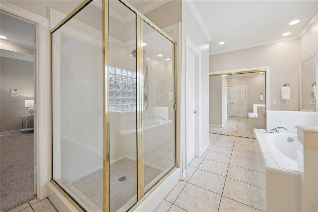 Garden tub and stand alone shower