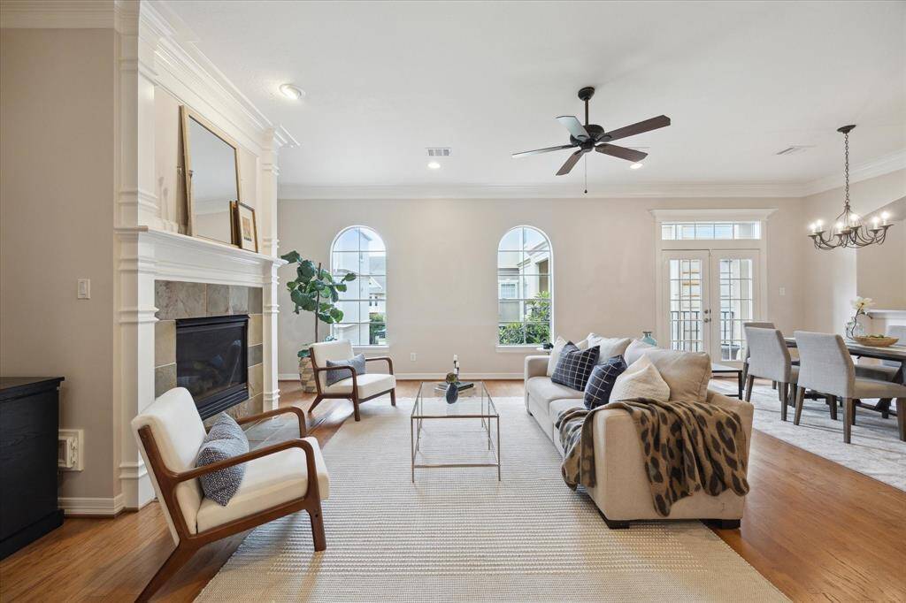 Open concept living, with lots of natural light