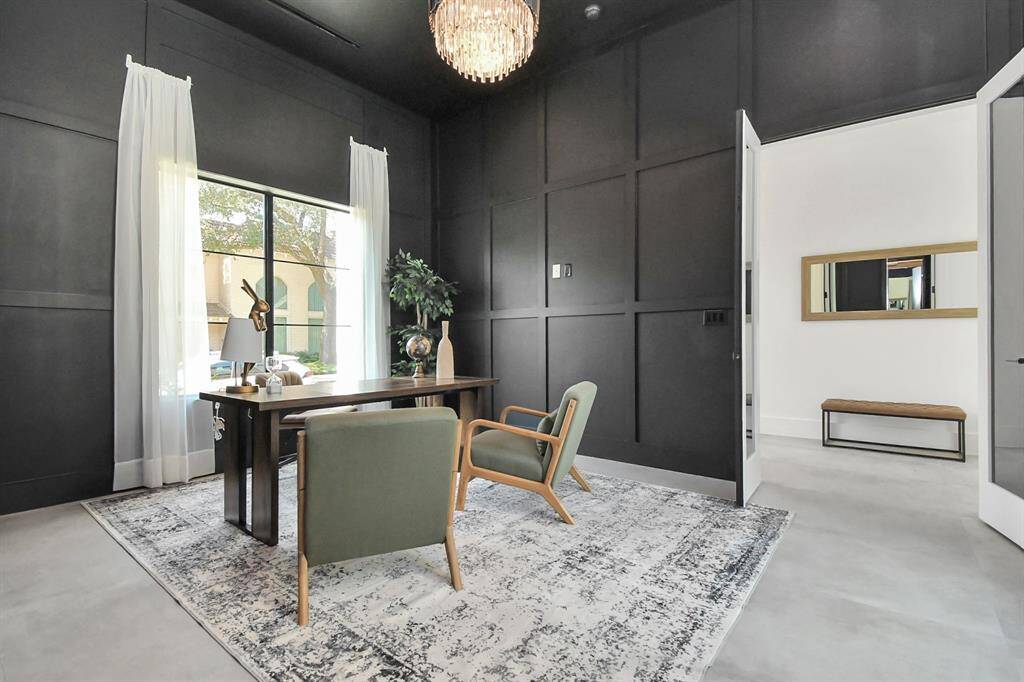 Discover versatility and luxury in this captivating flex space, offering endless possibilities for customization. Whether utilized as a serene bedroom retreat or a productive home office, this room caters to your every need. Complete with a full bath for convenience and direct access from the outdoor pool area, it seamlessly blends indoor and outdoor living, inviting relaxation and productivity in equal measure