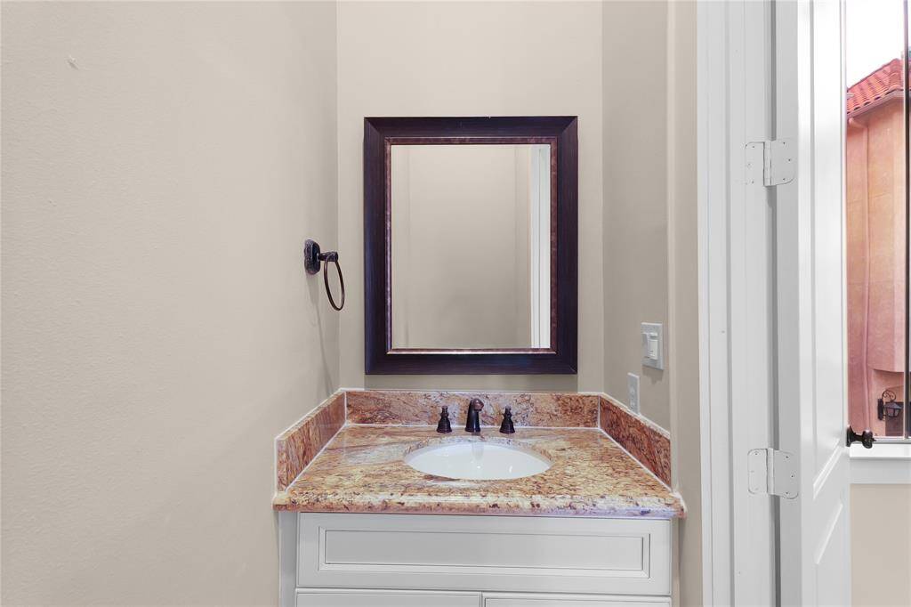 Powder room on 2nd floor