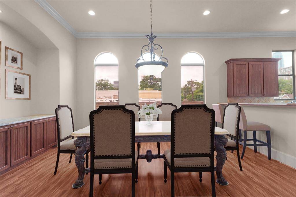 Photo is virtually stage with furniture