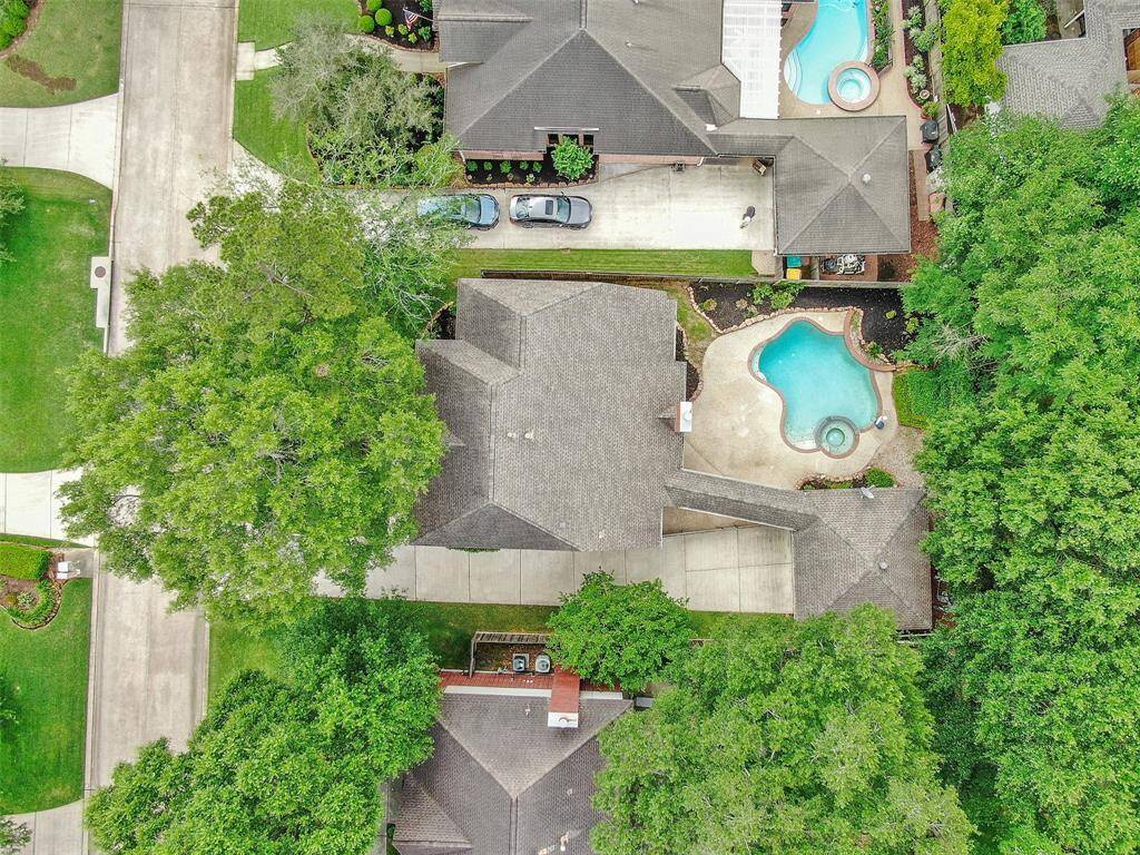 Very private space surrounded by mature canopy trees providing relaxing shade year round.