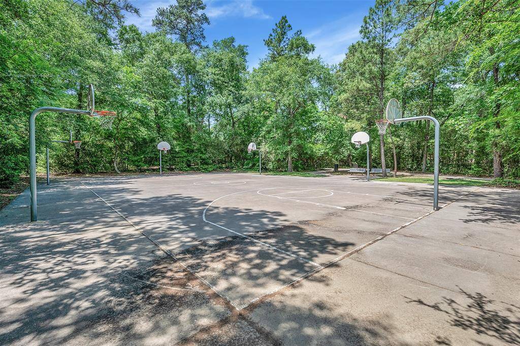 Basketball courts just down the street