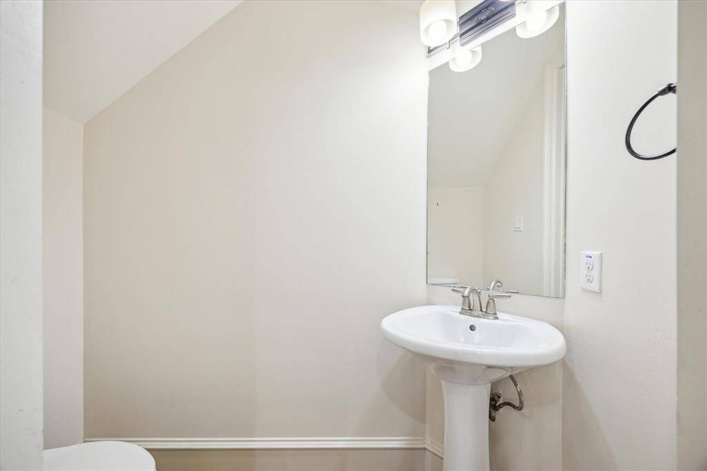 Half bathroom located on first floor
