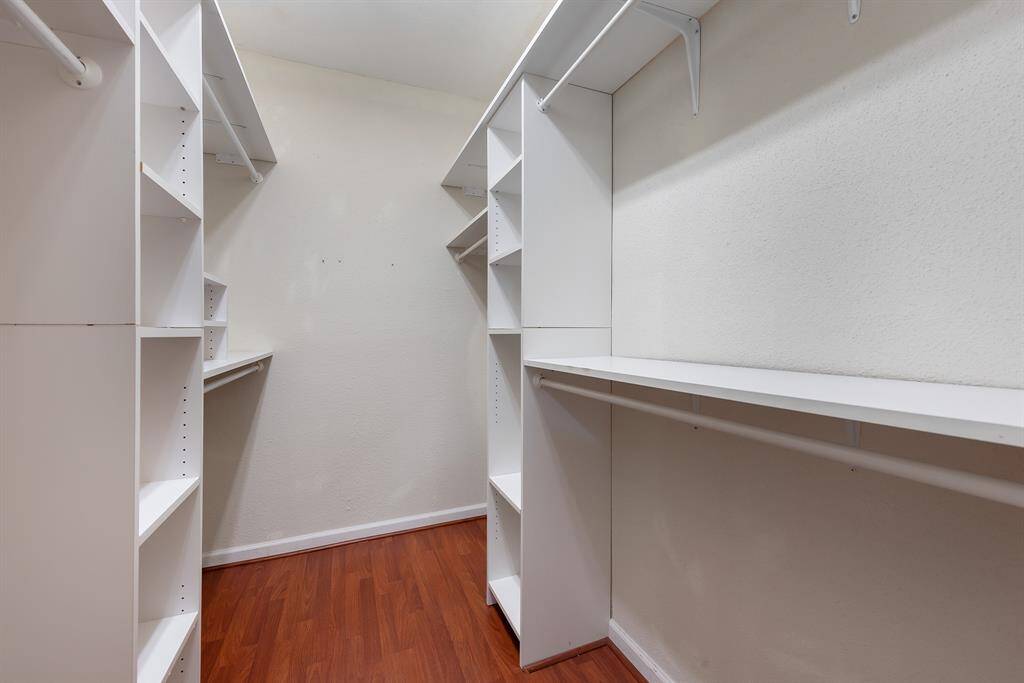 Primary closet