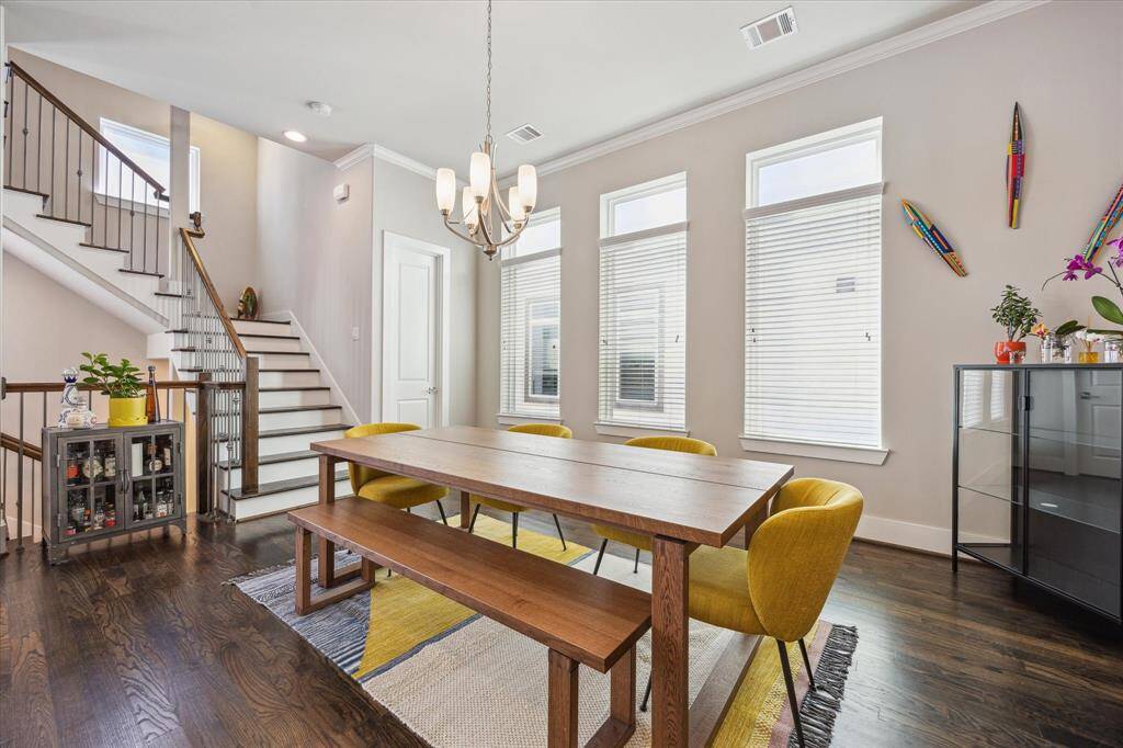Beautiful open dining area with tons of natural light.