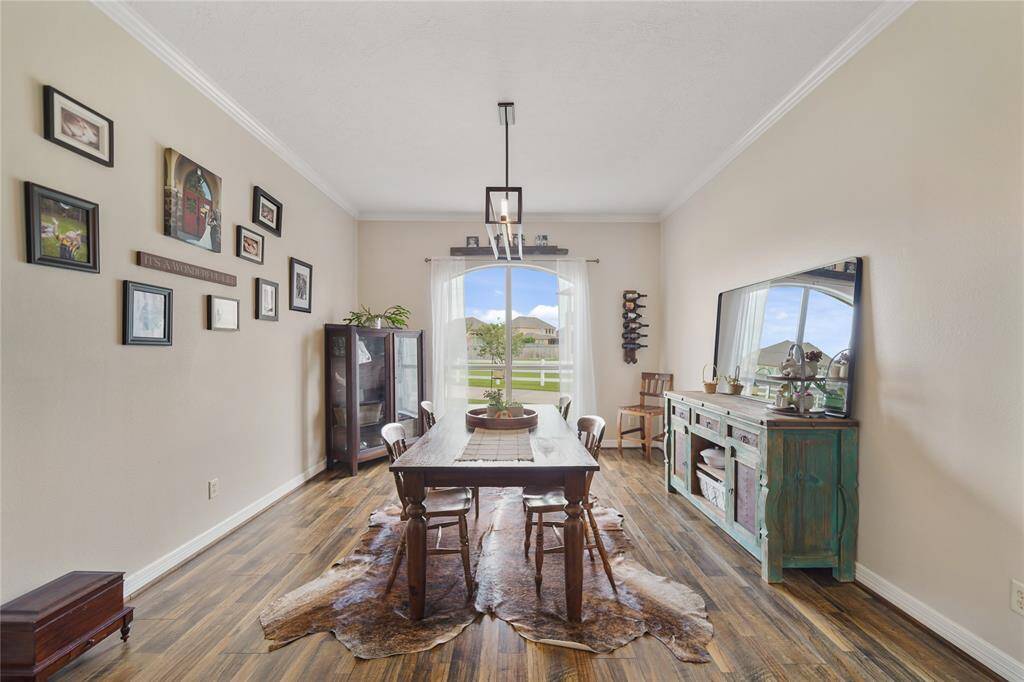 This spacious dining room is waiting to host your next gathering