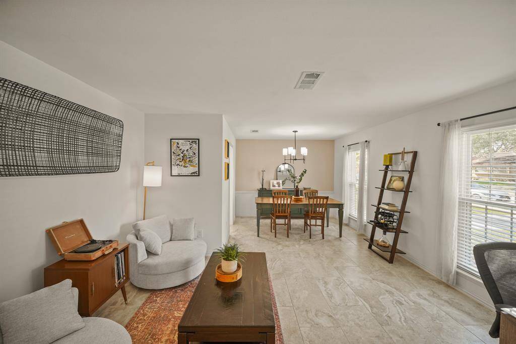 Formal living and dining rooms.