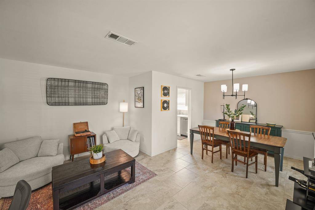 Living and dining rooms