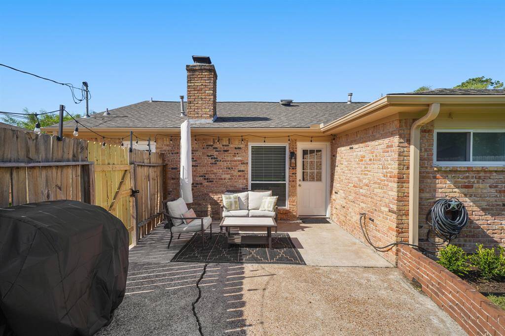 Patio area located off the family room with lots of space for your BBQ and patio furniture.