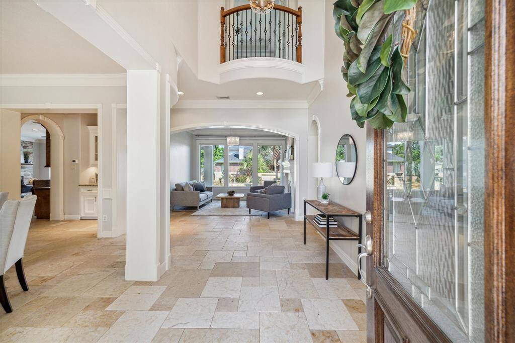 Soaring foyer