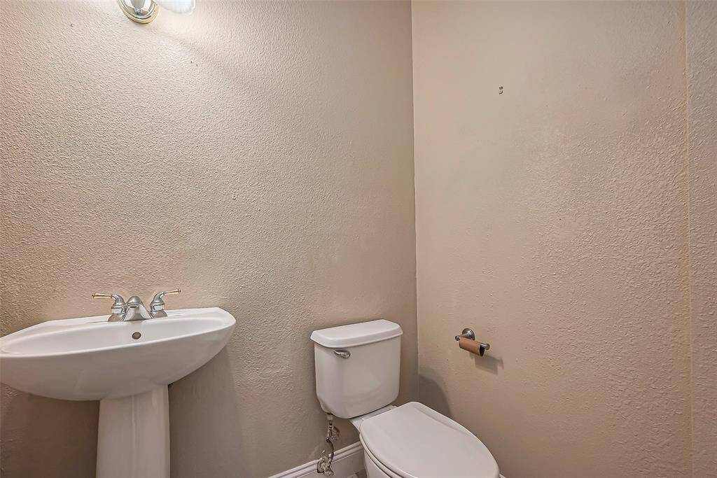 1/2 bathroom, first floor