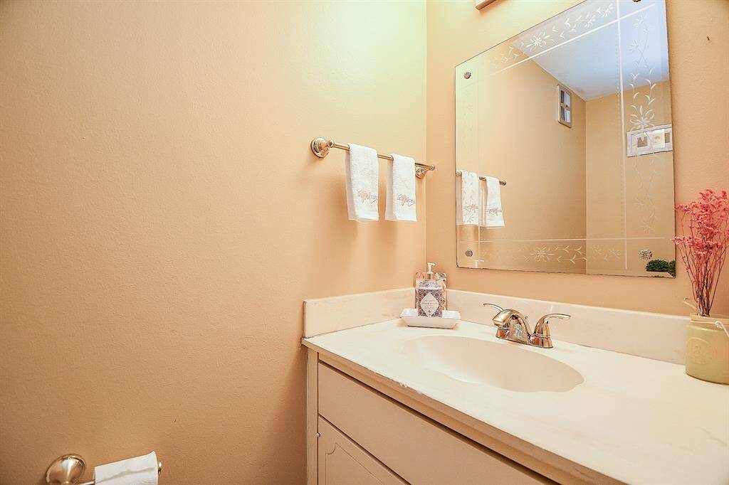 Convenient powder (or half bath) located downstairs.