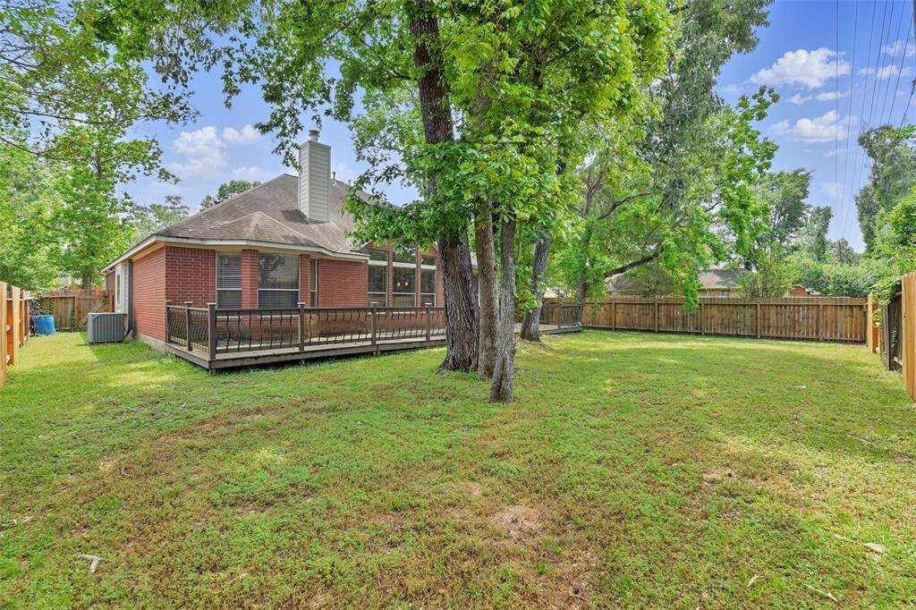 Another view from the back of the property looking towards the deck.