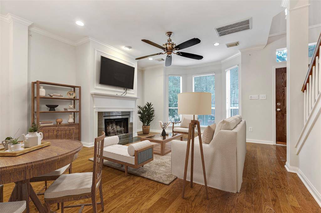 As soon as you step through the main door, you'll be greeted by the welcoming living room. (Virtually Staged)