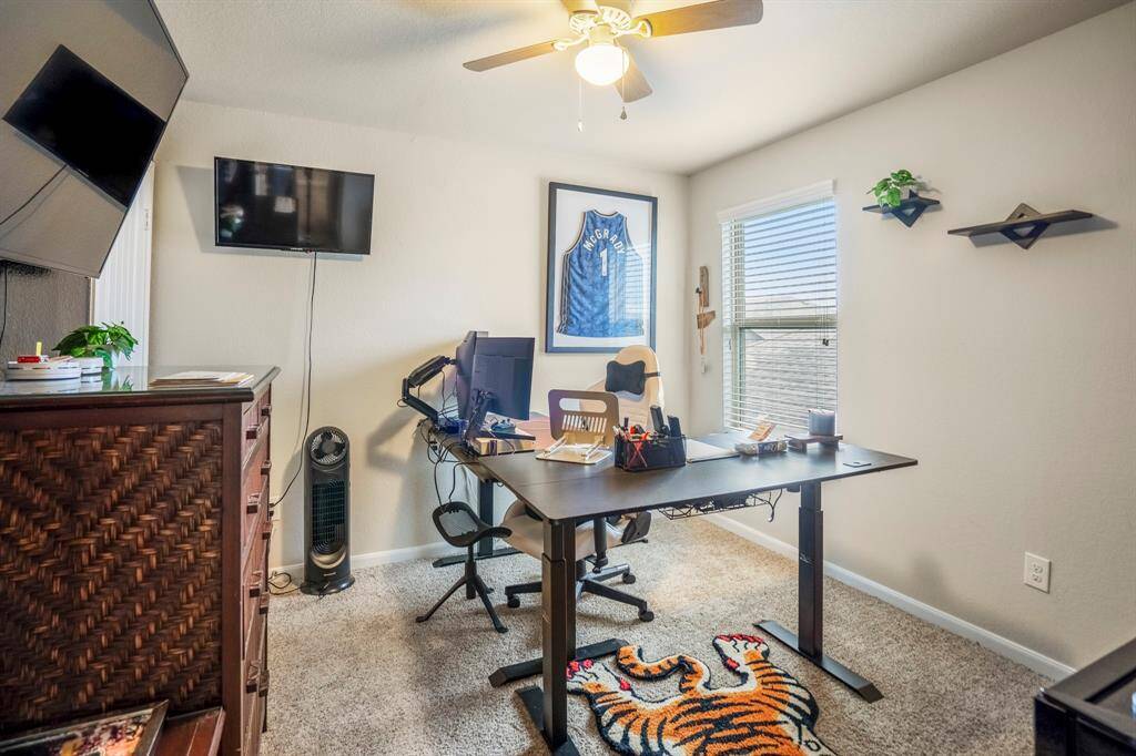 The second bedroom has multiple options with a nice size window.