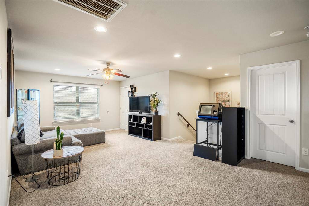Upstairs you will find a game room and 3 secondary bedrooms, a full bath and an added flex room for extra space.