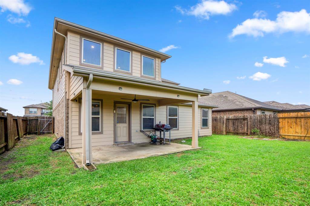 A view of the back of the home.
