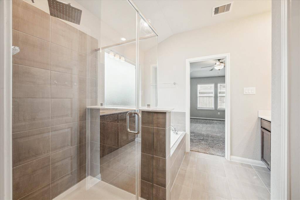 Primary bath with separate shower