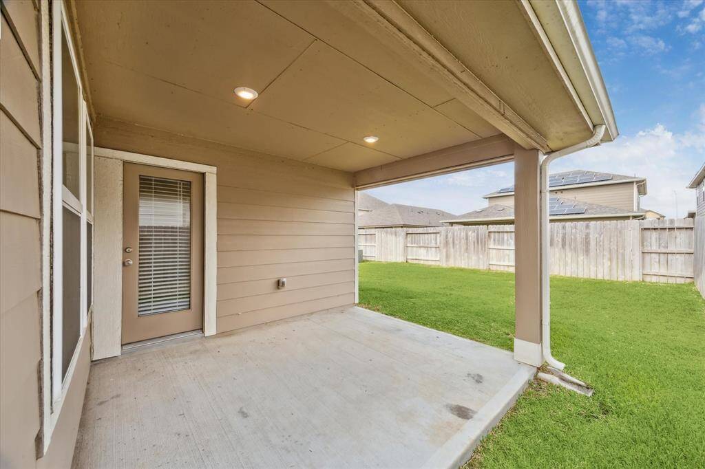 Covered back patio